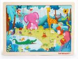Top Bright Puzzle Divoká zvířata, dřevěné