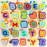 Top Bright Puzzle Písmena a zvířata, dřevěné