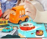 Top Bright Puzzle Školní autobus, dřevěné s hračkou