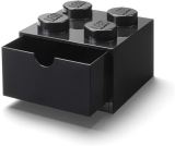 LEGO Úložný box LEGO stolní 4 se zásuvkou - černý