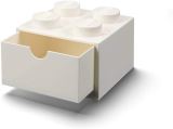 LEGO Úložný box LEGO stolní 4 se zásuvkou - bílý