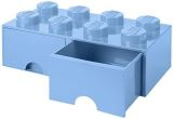 LEGO Úložný box LEGO s šuplíky 8 - světle modrý