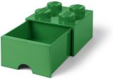 LEGO Úložný box LEGO s šuplíkem 4 - tmavě zelený