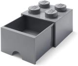 LEGO Úložný box LEGO s šuplíkem 4 - tmavě šedý
