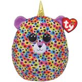 Ty Ty Squish-a-Boos GISELLE - duhový leopard s rohem 22 cm