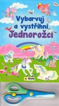 Sun Vybarvuj a Vystřihni - Jednorožci - modrá