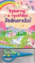 Sun Vybarvuj a Vystřihni - Jednorožci - růžová