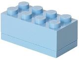 LEGO Úložný box LEGO Mini 8 - světle modrý