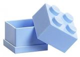 LEGO Úložný box LEGO Mini 4 - světle modrý