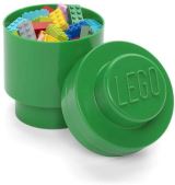 LEGO Úložný box LEGO kulatý - tmavě zelený