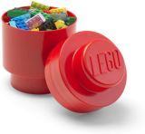 LEGO Úložný box LEGO kulatý - červený