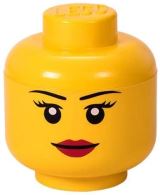 LEGO Úložný box LEGO hlava (velikost S) - dívka