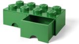 LEGO Úložný box LEGO s šuplíky 8 - tmavě zelený