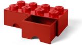 LEGO Úložný box LEGO s šuplíky 8 - červený