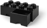 LEGO Úložný box LEGO s šuplíky 8 - černý