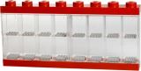 LEGO Sběratelská skříňka LEGO na 16 minifigurek - červená