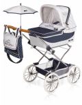 DeCuevas Kočárek pro panenky skládací se slunečníkem a doplňky DeCuevas - 90 cm / REBORN TOP Collection 2020