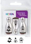 HEYDA HEYDA Dřevěná razítka kuželky - stříbrné