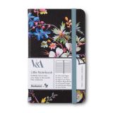 Bookaroo Bookaroo V&A Kapesní zápisník A6 - Kilburn Black Flora