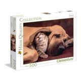 CLEMENTONI Clementoni Puzzle - Pejsek a kočička 500 dílků