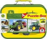 Schmidt Puzzle v plechovém kufříku - John Deere II 4v1
