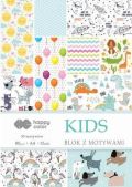 Happy Color Blok se vzorovanými papíry A4 - Kids 80 g