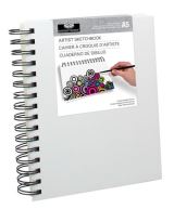 Royal & Langnickel Royal & Langnickel Skicovací blok bílý s texturou plátna A5