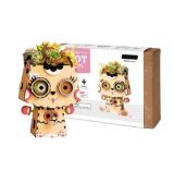 NiXiM NiXiM Dřevěné 3D puzzle - Květinač kočička