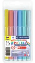 Centropen Centropen Fixy COLOUR WORLD 7550 trojbok, sada 6 pastelovch barev