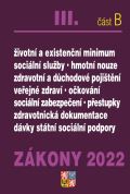 Poradce Zákony 2022 III/B Zdravotní pojištění, Důchodové pojištění, Sociální služby -Nnemocenské pojištění,