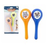 Teddies Rumbakoule Zvířátka a jejich kapela 2ks 16cm plastové (2 barvy)