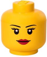 LEGO Úložný box LEGO hlava (velikost L) - dívka