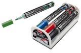 Pentel Popisovač na bílé tabule Pentel Maxiflo Flex-Feel - sada 4 ks + houba