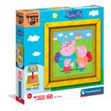 CLEMENTONI Clementoni Puzzle Frame me up - Prasátko Peppa 60 dílků