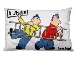 Moravská ústředna Brno Pat a Mat - Polštář 45x30 cm / žebřík