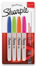 Sharpie Permanentní popisovač Sharpie Fine sada 4 ks, doplňkové barvy