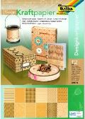 Folia paper Folia Designové kraftové papíry 12 listů