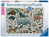 Ravensburger Ravensburger Puzzle - Atlas divokých zvířat 1000 dílků