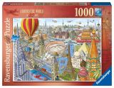 Ravensburger Ravensburger Puzzle - Cesta kolem světa za 80 dní 1000 dílků