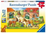 Ravensburger Ravensburger Puzzle - Šťastný den na statku 2x12 dílků