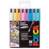 Posca Posca Sada akrylových popisovačů 0,7 mm - pastelové barvy 8 ks