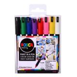 Posca Posca Sada akrylovch popisova 0,7 mm - zkladn barvy 8 ks