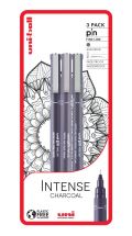 Uni Uni Pin Sada linerů - Intense Charcoal 3 ks