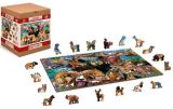 Wooden City Wooden City Puzzle Lesní zvěř 505 dílků, dřevěné