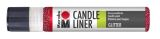 Marabu Marabu Candle Liner na svíčky - glitový červený 25 ml