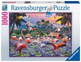 Ravensburger Ravensburger Puzzle - Růžoví plameňáci 1000 dílků