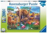 Ravensburger Ravensburger Puzzle - Zvířata u napajedla 200 dílků