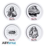 AbyStyle Star Wars Sada porcelnovch tal - Join the Dark Side (4 ks)