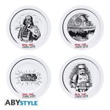 AbyStyle Star Wars Sada porcelánových talířů - Join the Dark Side (4 ks)