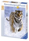 Ravensburger Ravensburger Puzzle - Tygr na sněhu 500 dílků